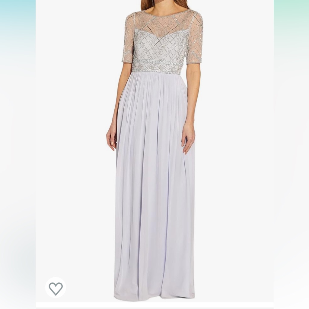 Nwt Adrianna Papell Beaded Gown Size 8